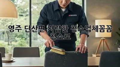 영주 단산면 저렴한 청소업체✨꼼꼼 청소로 ✨