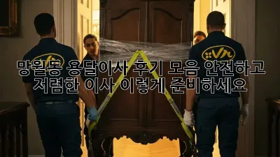 망월동 용달이사 후기 모음: 안전하고 저렴한 이사, 이렇게 준비하세요!